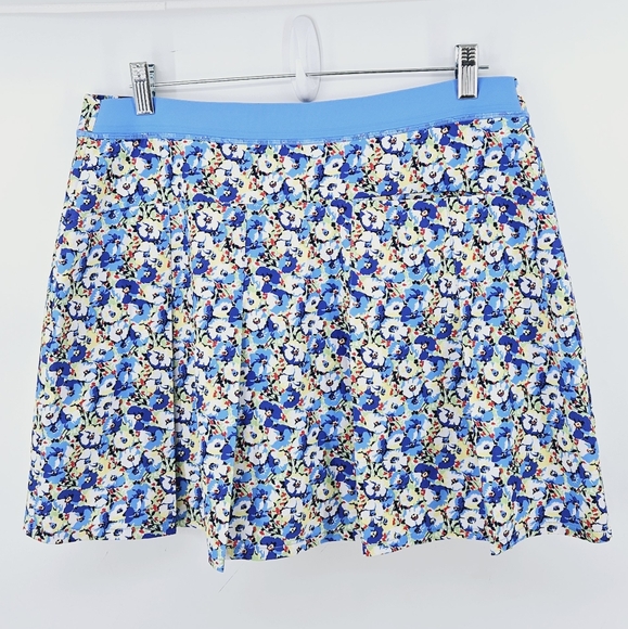 RLX Golf by Ralph Lauren Floral Print Pleated Performance 17" Skort Size Large - Picture 6 of 9